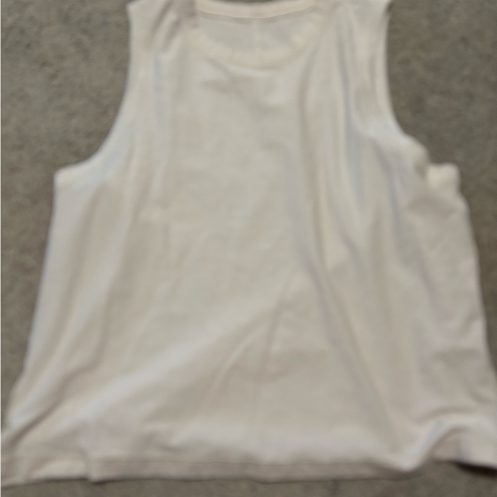 Lululemon White Sleeveless Top
